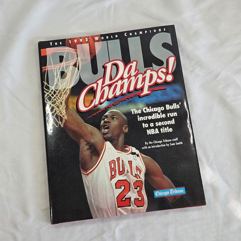 1992 Chicago Bulls Da Champs Hardcover Michael Jordan 2nd NBA Championship Book